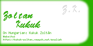 zoltan kukuk business card